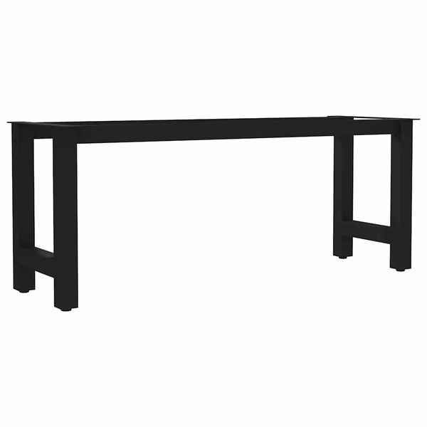 vidaXL Nohy na lavičku, rám v tvare H 105x36x42 cm