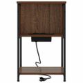 vidaXL Nočný stolík Hnedý dub 40 x 40 x 61 cm Kompozitné drevo