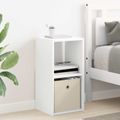 vidaXL Nočný stolík 2 ks Biela 30,5 x 27 x 59,5 cm Kompozitné drevo
