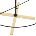 vidaXL Vianočný kužeľový stromček so stojanom Čierna 180,5 cm Oceľ