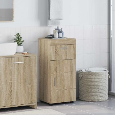vidaXL Set kabinetov do kúpeľne TULUM Sonoma dub 37 x 31,5 x 82 cm