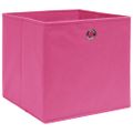 vidaXL Úložné boxy 4 ks, ružové 32x32x32 cm, látka