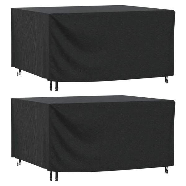 vidaXL Poťah na záhradný nábytok čierny 180x140x90 cm vodotesný 420D