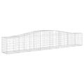 vidaXL Oblúkový gabionový kôš 3 ks 400x50x60/80 cm pozinkované železo