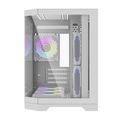 Počítačová skriňa Darflash FT418 + 6 ventilátorov aRGB (biela)