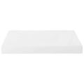 vidaXL Plávajúce nástenné police 4 ks, lesklé biele 40x23,5x3,8 cm, MDF