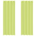 vidaXL Voálové závesy s priechodkami 2 ks Apple Green 140x300 cm