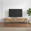 vidaXL TV skrinka 147 x 34,5 x 30 cm Dub artisan Kompozitné drevo