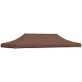vidaXL Strecha na párty stan 6x3 m, hnedá 270 g/m²