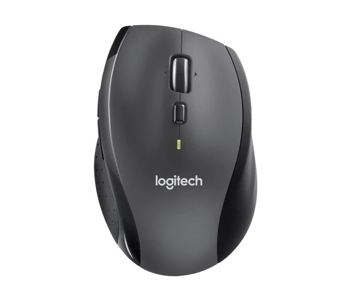 Logitech Marathon M705/Kancelárska/Optická/Pre pravákov/1 000 DPI/Bezdrôtová USB/Čierna