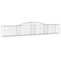 vidaXL Oblúkový gabionový kôš 4 ks 400x50x60/80 cm pozinkované železo