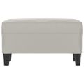 vidaXL Lavica bledosivá 70x35x41 cm látka z mikrovlákna