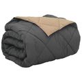vidaXL Prikrývka na celý rok Antracitová a taupe 200 x 220 cm