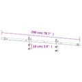 vidaXL Posuvné dvere 70 x 210 cm Masívne borovicové drevo (neupravené)