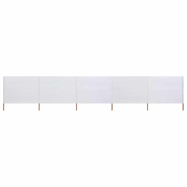 vidaXL 3-panelová zábrana proti vetru látková 600x80 cm piesková a biela