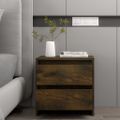 vidaXL Nočné stolíky 2 ks údený dub 45x34,5x44,5 cm drevotrieska