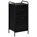 vidaXL Servírovacia skriňa Čierny dub 97 x 33 x 81 cm Kompozitné drevo