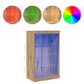 vidaXL LED komoda Remeselný dub 60,5 x 37 x 100 cm Kompozitné drevo