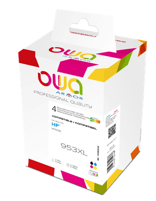 OWA ARMOR ink sada kompatibilná s HP L0S70AE/F6U16-18AE, CMYK