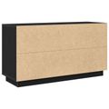 vidaXL Servírovacia skriňa Čierny dub 102 x 35 x 55 cm