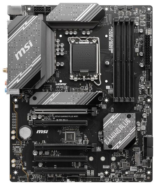 MSI B760 GAMING PLUS WIFI/LGA 1700/ATX Základná doska, Intel B760, LGA1700, 4× DDR5 DIMM (max. 192GB), Wi-Fi, 2× M.2, HDMI, DisplayPort, USB-C, ATX
