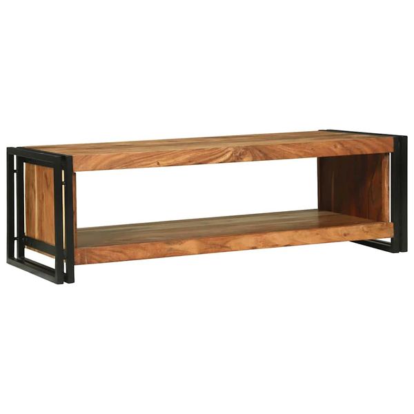 vidaXL Konferenčný stolík Hnedá 120 x 50 x 38 cm Pevné akáciové drevo