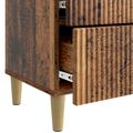vidaXL Nočný stolík Staré drevo 62 x 34,5 x 48 cm Kompozitné drevo