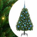 vidaXL Umelý Sklápací Vianočný Stromček Zelená 120 cm PVC a oceľ