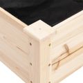 vidaXL Kvetináč s vložkou 161x45x76 cm jedľový masív