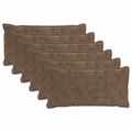 vidaXL Poťah na podložku 6 ks HOUTEN Svetlohnedá 40 x 70 cm
