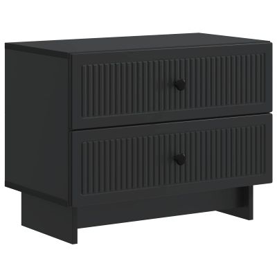vidaXL Nočný stolík Čierna 62 x 34,5 x 47,5 cm Kompozitné drevo