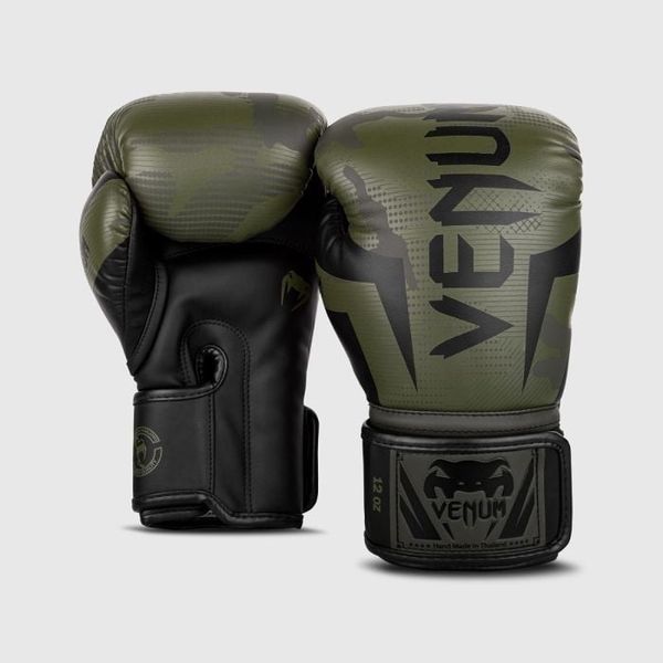 Boxerské rukavice Elite Khaki Camo - Venum, veľkosť 10 OZ