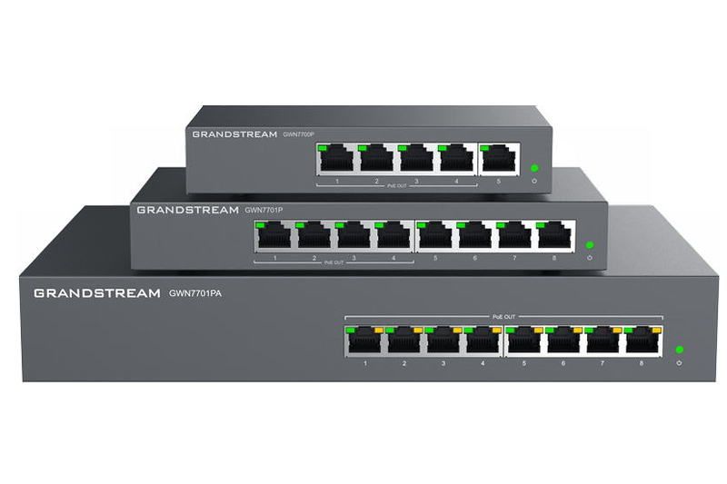 Grandstream GWN7701P Unmanaged Network Switch 8 portov / 4 PoE out