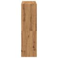 vidaXL Knižnica dub artisan 102x32x108 cm kompozitné drevo