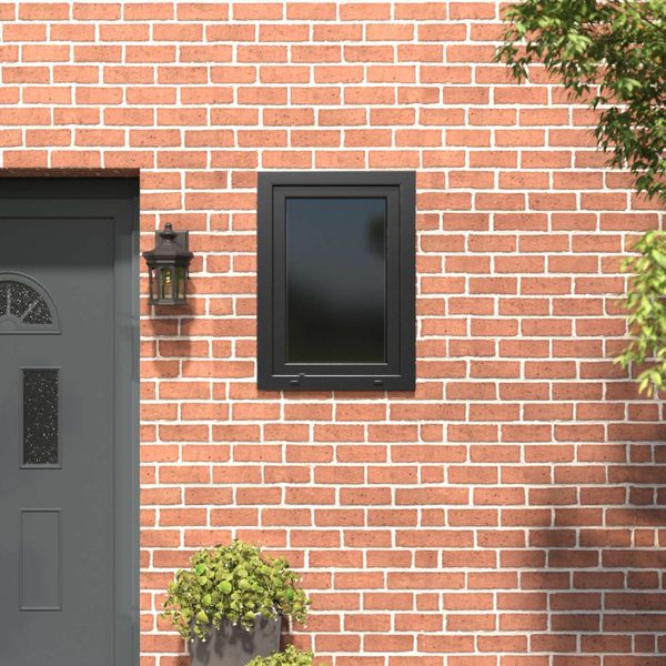 vidaXL Podkrovné okno RISOR 60 x 80 cm PVC a sklo Antracitová