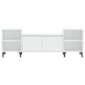 vidaXL TV skrinka biela 160x35x55 cm spracované drevo