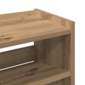 vidaXL Regál na topánky dub artisan 60x25x100 cm kompozitné drevo
