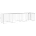 vidaXL Klietka pre kurčatá strecha bledosivá 403x98x90 cm poz. oceľ