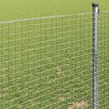 vidaXL Zvarený drôtený plot 2500 x 60 cm Strieborná