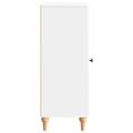 vidaXL Servírovacia skriňa Biela s vysokým leskom 33 x 34,5 x 90 cm