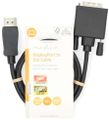 NEDIS kabel DisplayPort - DVI/ zástrčka DisplayPort - 24+1pinová zástrčka DVI-D/ černý/ bulk/ 2m Kabel, propojovací, zástrcka DisplayPort, zástrcka DVI-D 24+1pin, cerný, 2m