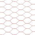 vidaXL Drôtené pletivo, oceľ potiahnutá PVC 25x0,5 m, červené