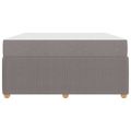 vidaXL Rám postele Sivohnedá 140 x 200 cm látka