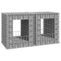 vidaXL Gabiónové koše/stĺpy 2 ks 50x50x60 cm železo