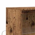 vidaXL LED komoda Hnedá 60 x 37 x 100 cm Kompozitné drevo