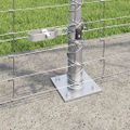 vidaXL Zvarový drôtový plot s betónovým základom 25 x 1,6 m Strieborná