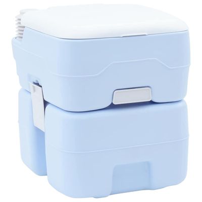 vidaXL Kempingové WC Svetlomodrá a biela 41,5 x 36,5 x 42 cm