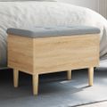 vidaXL Úložná lavička dub sonoma 62x42x46 cm kompozitné drevo