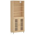 vidaXL Vysoká skrinka dub sonoma 69,5x34x180 cm spracované drevo