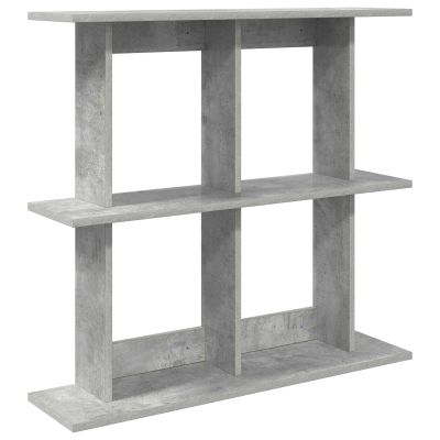 vidaXL Stenná polica Nástenná montáž Betónovo sivá 80 x 20 x 75 cm